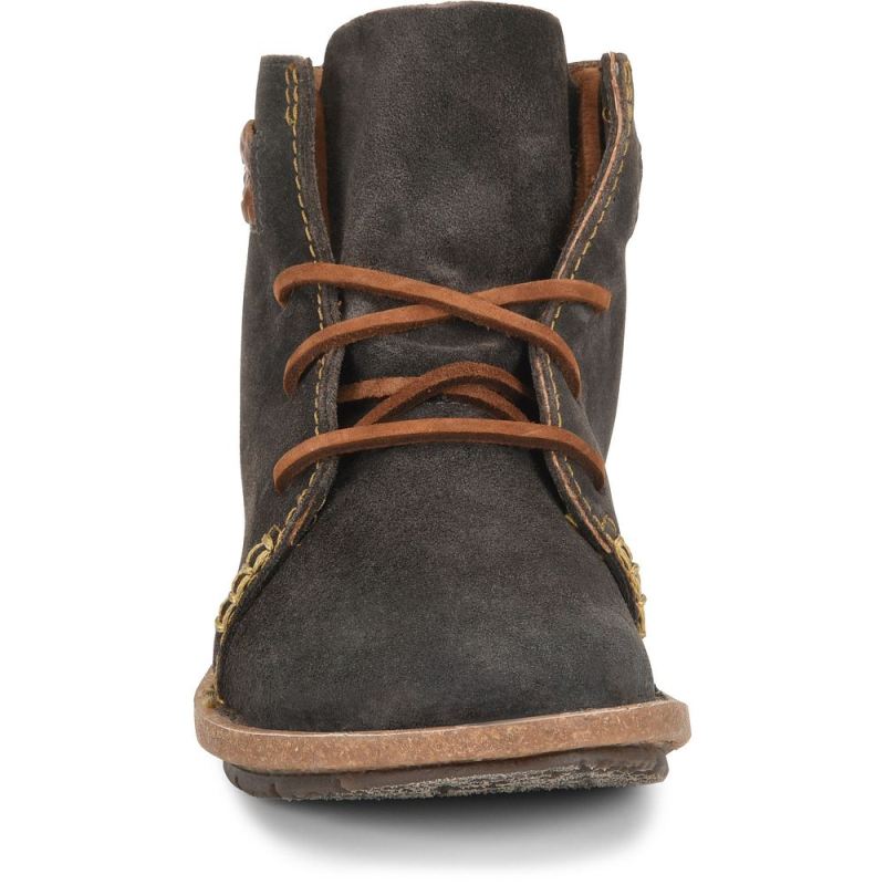 Born Women's Temple Boots - Dark Gray Distressed (Grey)