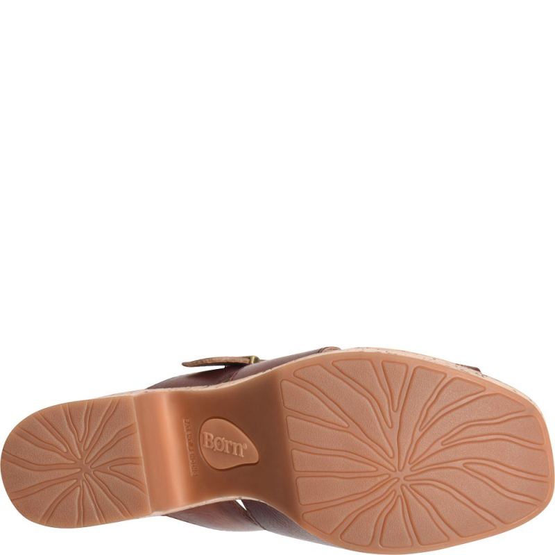 Born Women's Brooklan Sandals - Dark Tan Bourbon (Brown)