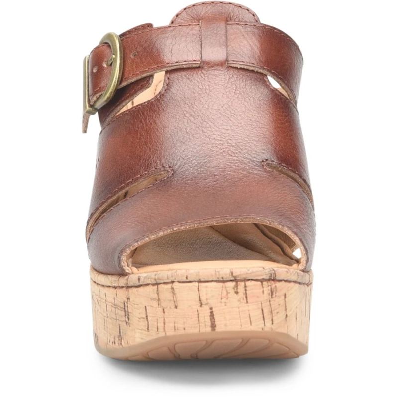 Born Women's Brooklan Sandals - Dark Tan Bourbon (Brown)