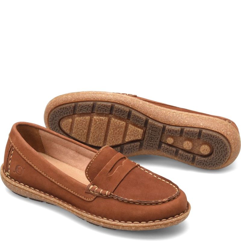 Born Women's Nerina Slip-Ons & Lace-Ups - Maple Leaf Nubuck (Tan