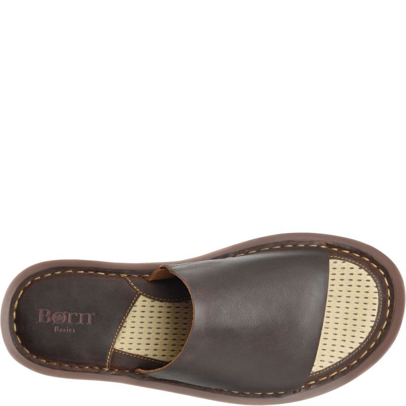 Born Men's Leeward Basic Sandals - Dark Castano (Brown)