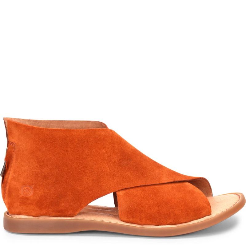 Born Women's Iwa Sandals - Cognac Suede (Brown)