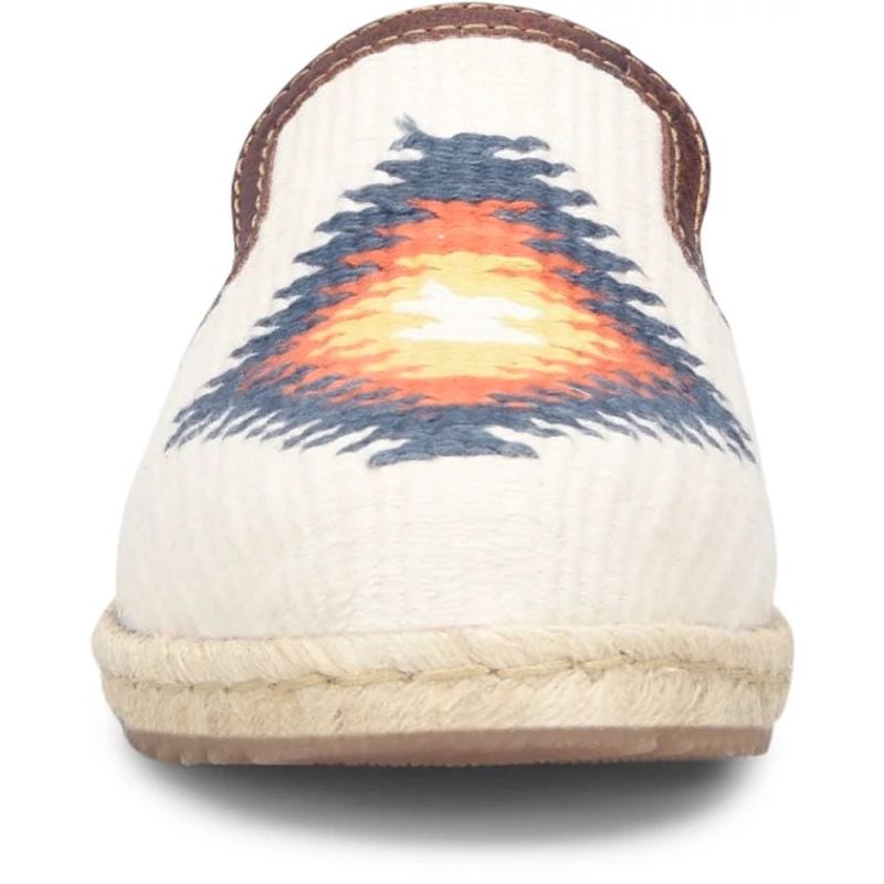 Born Women's Gretta Clogs - Winter White Cotton (Multicolor)