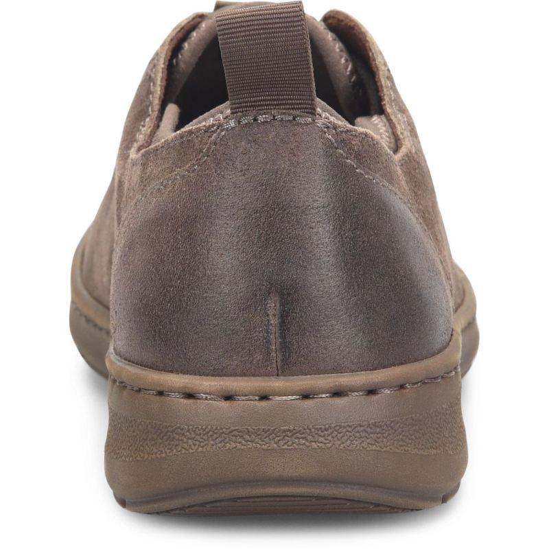 Born Men's Miles Slip-Ons & Lace-Ups - Taupe Mud Distressed (Bro