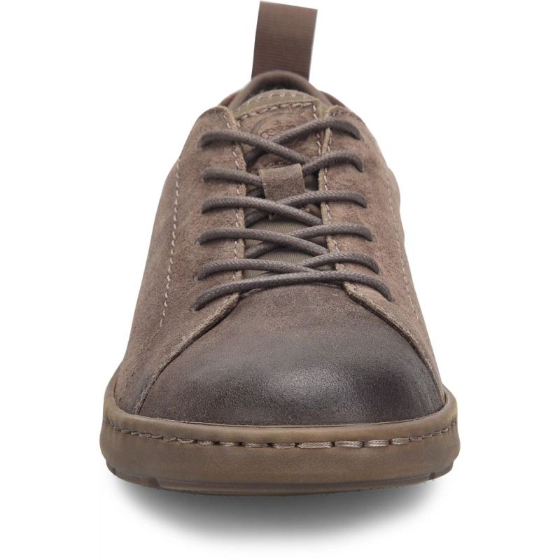 Born Men's Miles Slip-Ons & Lace-Ups - Taupe Mud Distressed (Bro