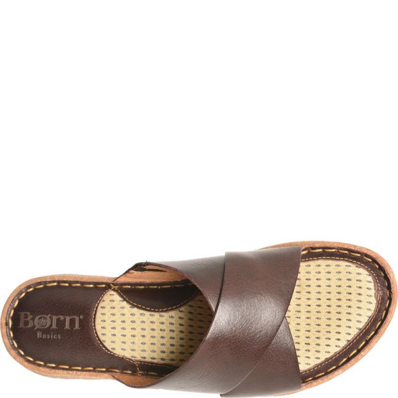 Born Women's Hana Basic Sandals - Dark Brown (Brown)