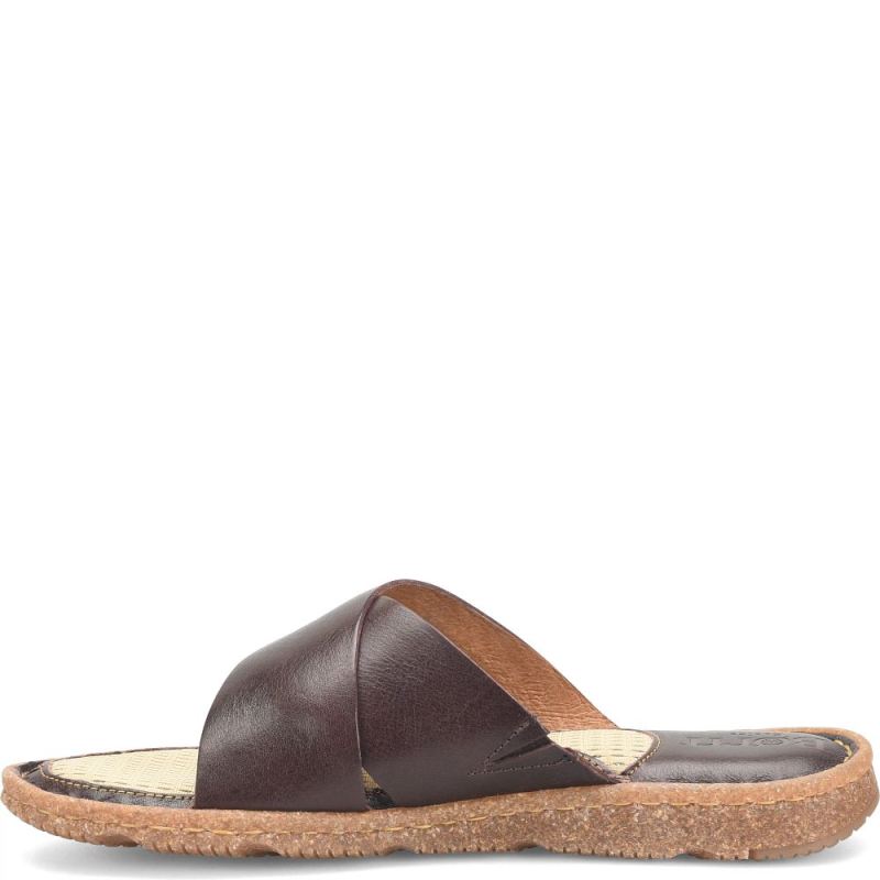 Born Women's Hana Basic Sandals - Dark Brown (Brown)