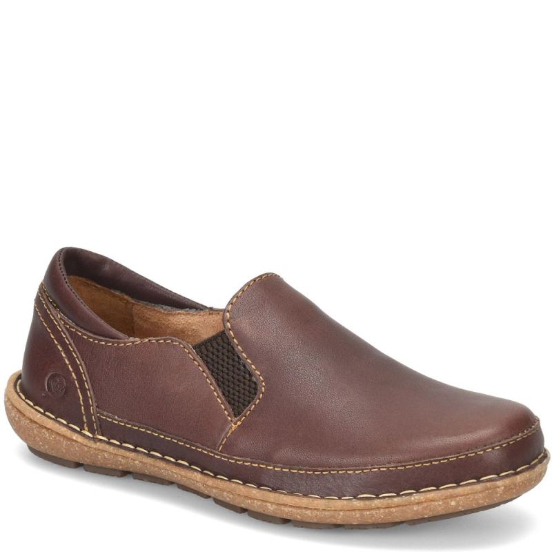 Born Women's Mayflower II Slip-Ons & Lace-Ups - Dark Brown Sequo