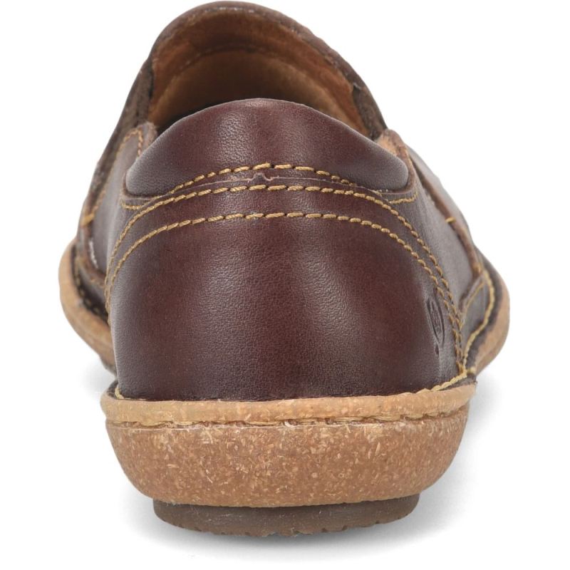 Born Women's Mayflower II Slip-Ons & Lace-Ups - Dark Brown Sequo