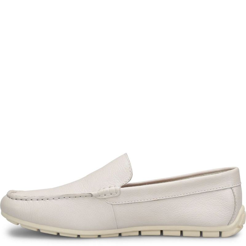 Born Men's Allan Slip-Ons & Lace-Ups - White Sea Salt (White)