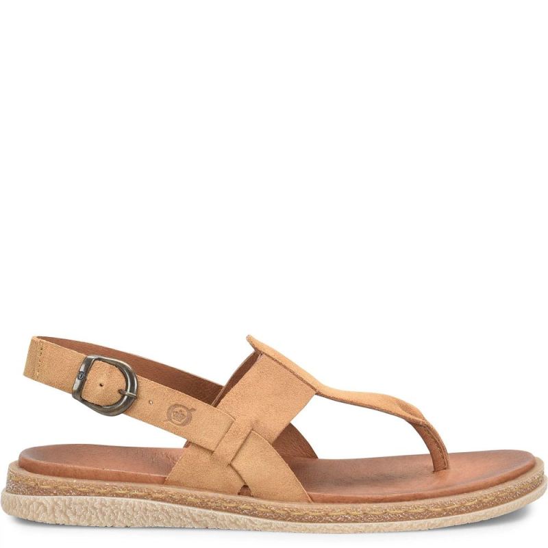 Born Women's Cammie Sandals - Camel Suede (Tan)