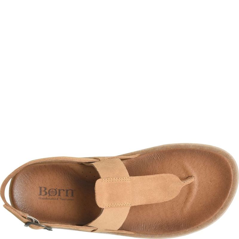 Born Women's Cammie Sandals - Camel Suede (Tan)