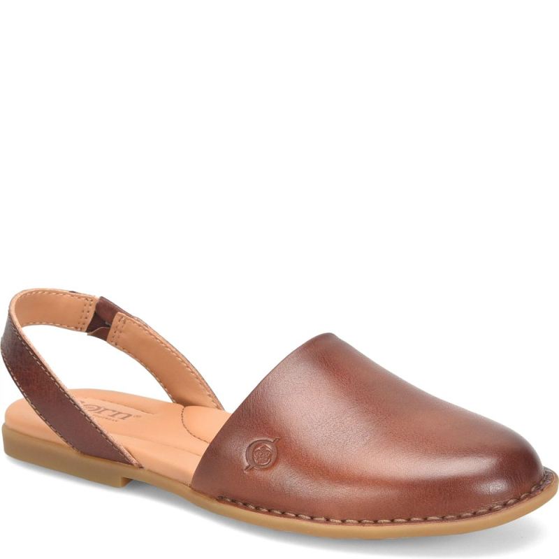 Born Women's Leif Slip-Ons & Lace-Ups - Dark Tan Bourbon (Brown)