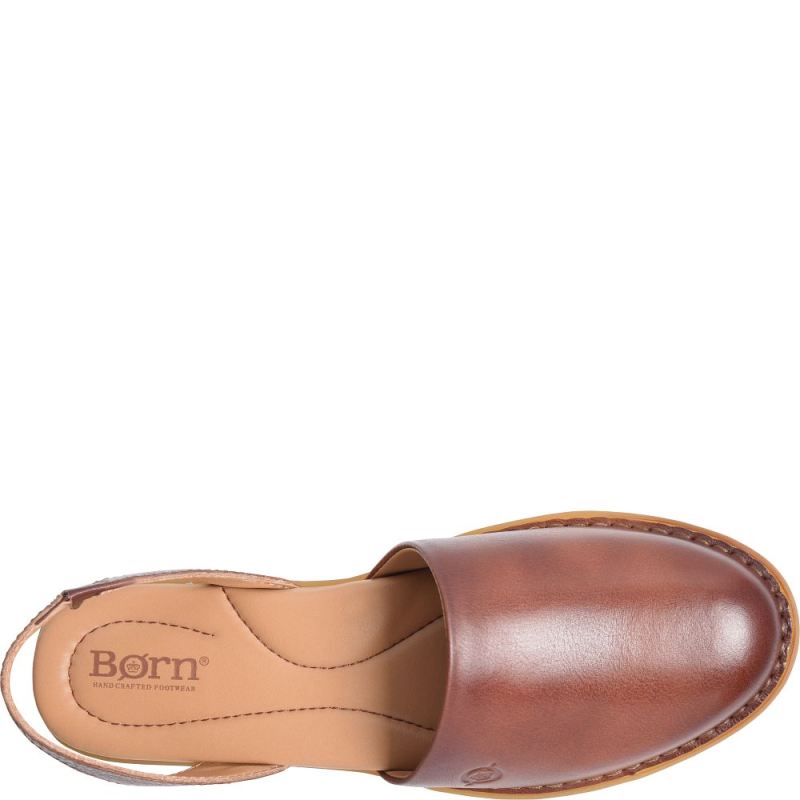 Born Women's Leif Slip-Ons & Lace-Ups - Dark Tan Bourbon (Brown)