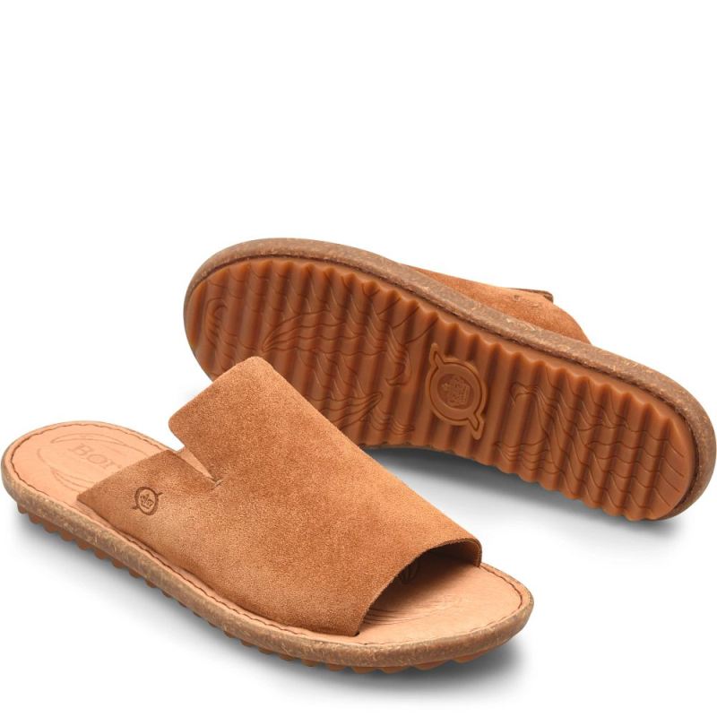 Born Women's Mesilla Sandals - Tan Camel Suede (Brown)