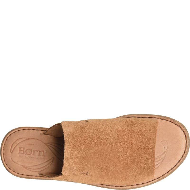 Born Women's Mesilla Sandals - Tan Camel Suede (Brown)