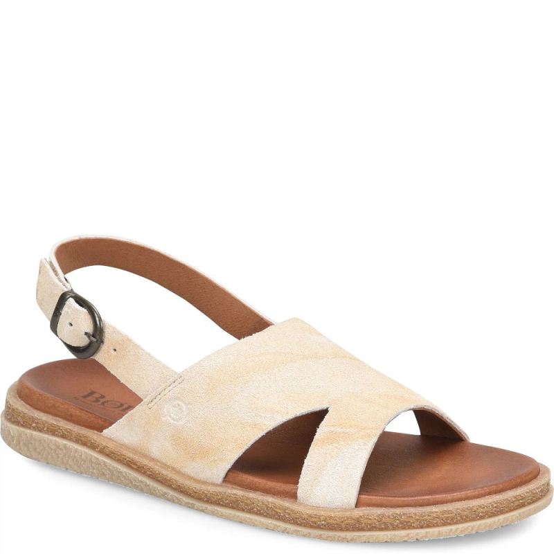 Born Women's Carah Sandals - Natural Sand Suede (Tan)