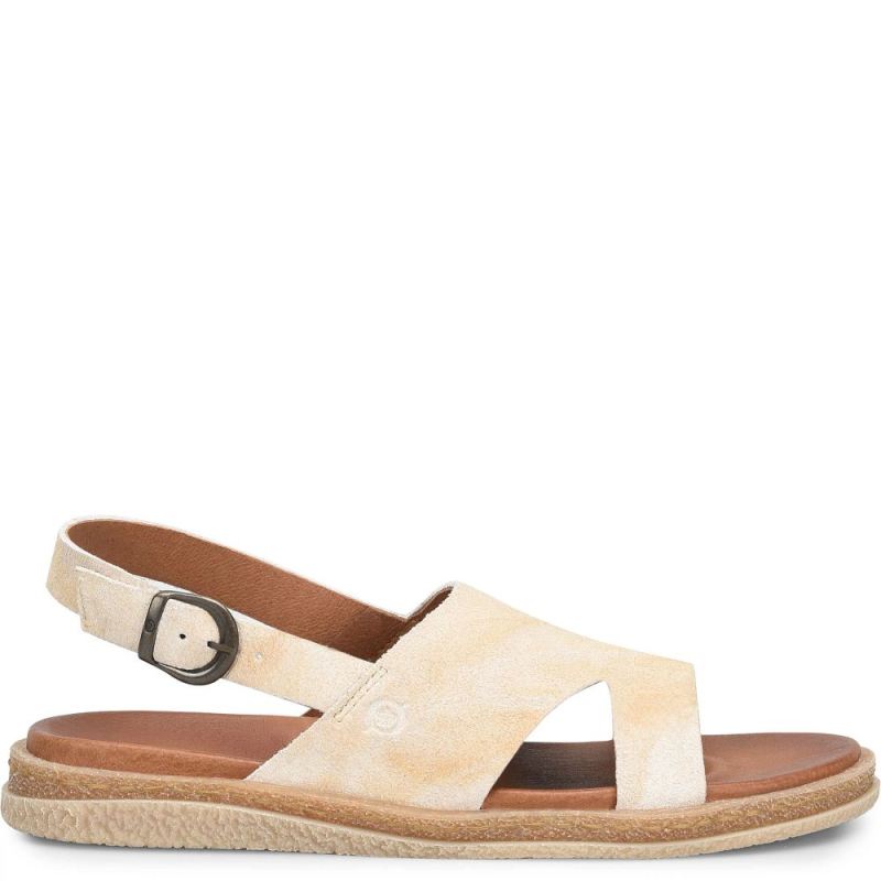 Born Women's Carah Sandals - Natural Sand Suede (Tan)