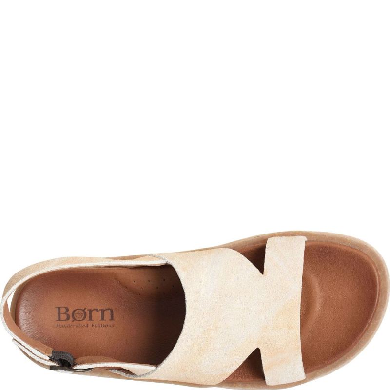 Born Women's Carah Sandals - Natural Sand Suede (Tan)