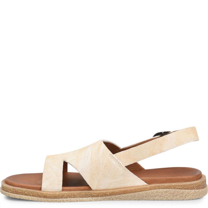 Born Women's Carah Sandals - Natural Sand Suede (Tan)