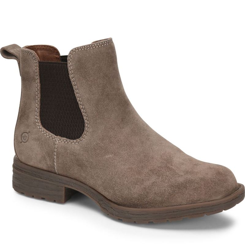 Born Women's Cove Boots - Taupe Mustang Suede (Grey)