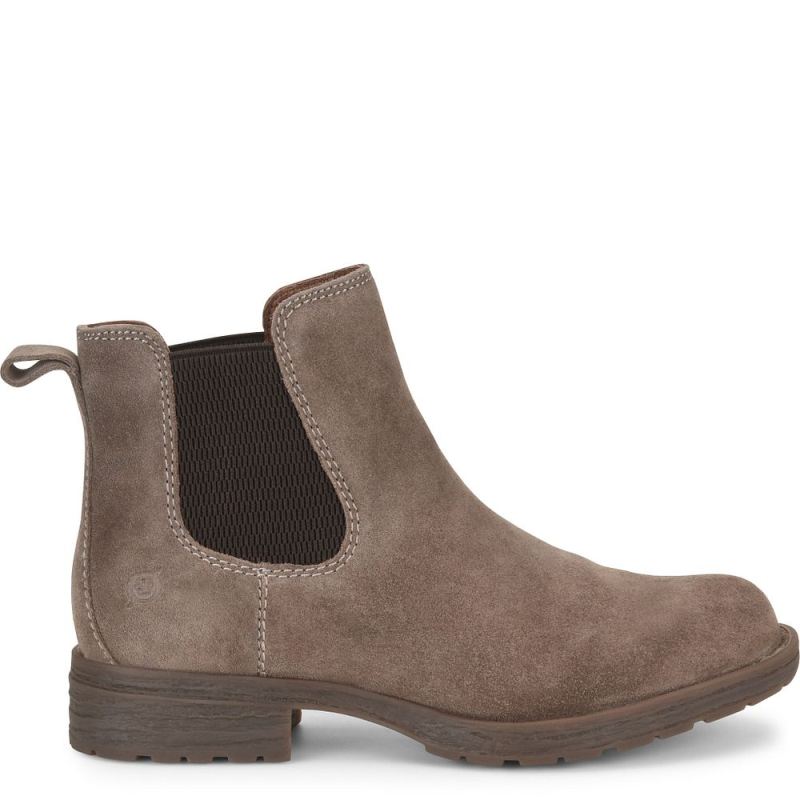 Born Women's Cove Boots - Taupe Mustang Suede (Grey)