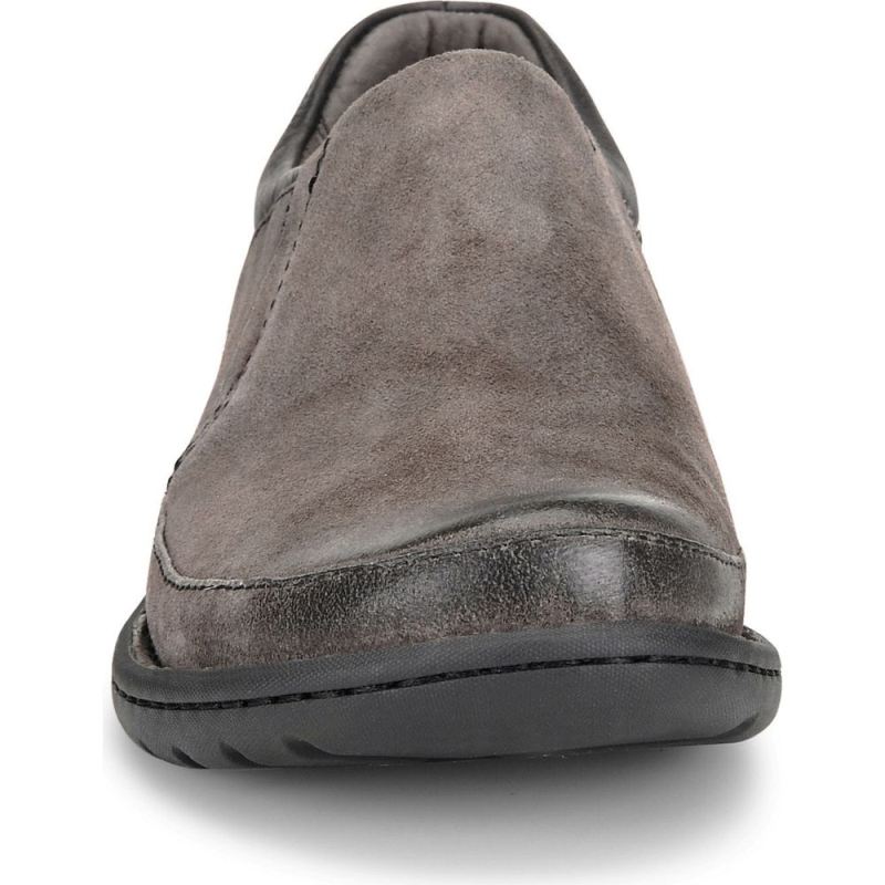 Born Men's Nigel Slip On Slip-Ons & Lace-Ups - Grey Combo Distre