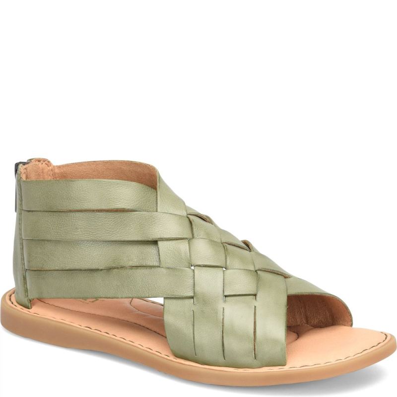 Born Women's Iwa Woven Sandals - Olivea Green (Green)