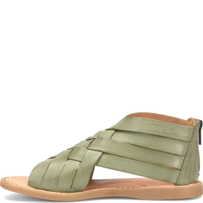 Born Women's Iwa Woven Sandals - Olivea Green (Green)