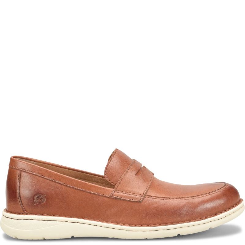 Born Men's Taylor Slip-Ons & Lace-Ups - Cognac (Brown)