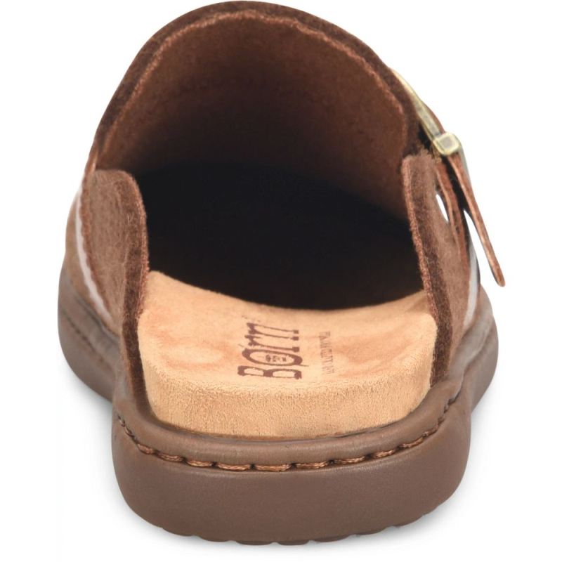 Born Women's Lia Clogs - Cognac Felt Combo (Brown)