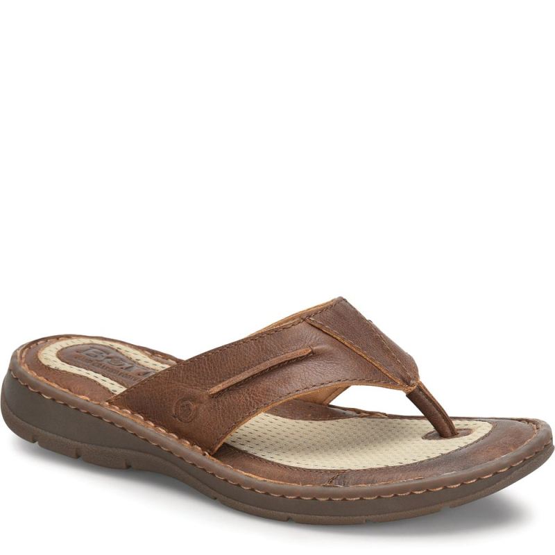 Born Men's Whitman Sandals - Tan Cymbal (Brown)