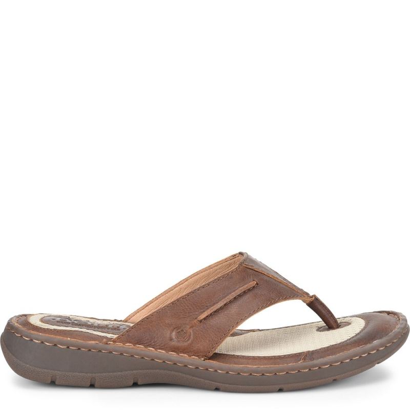 Born Men's Whitman Sandals - Tan Cymbal (Brown)