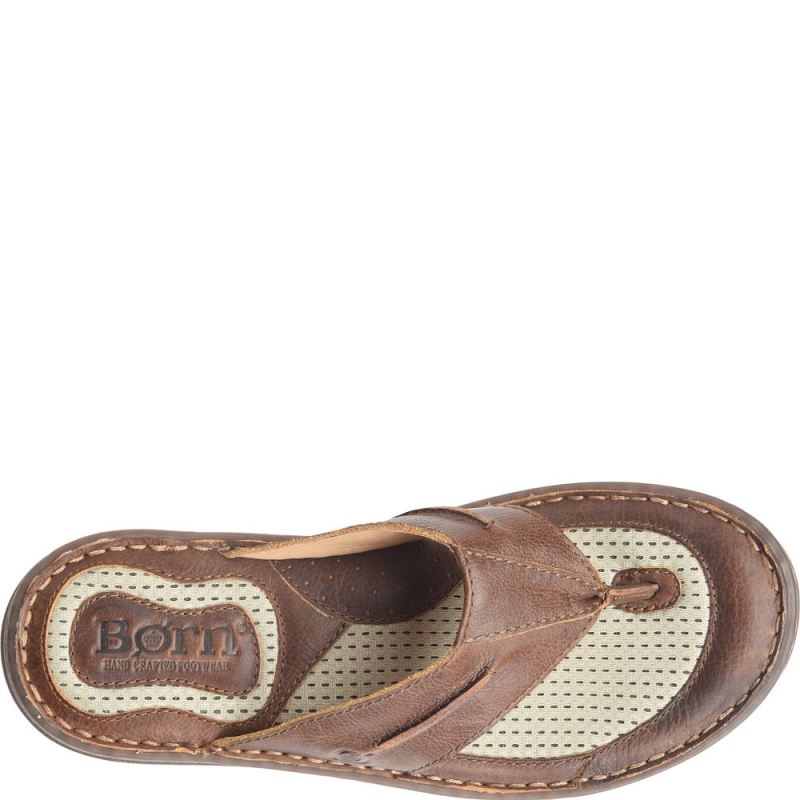 Born Men's Whitman Sandals - Tan Cymbal (Brown)