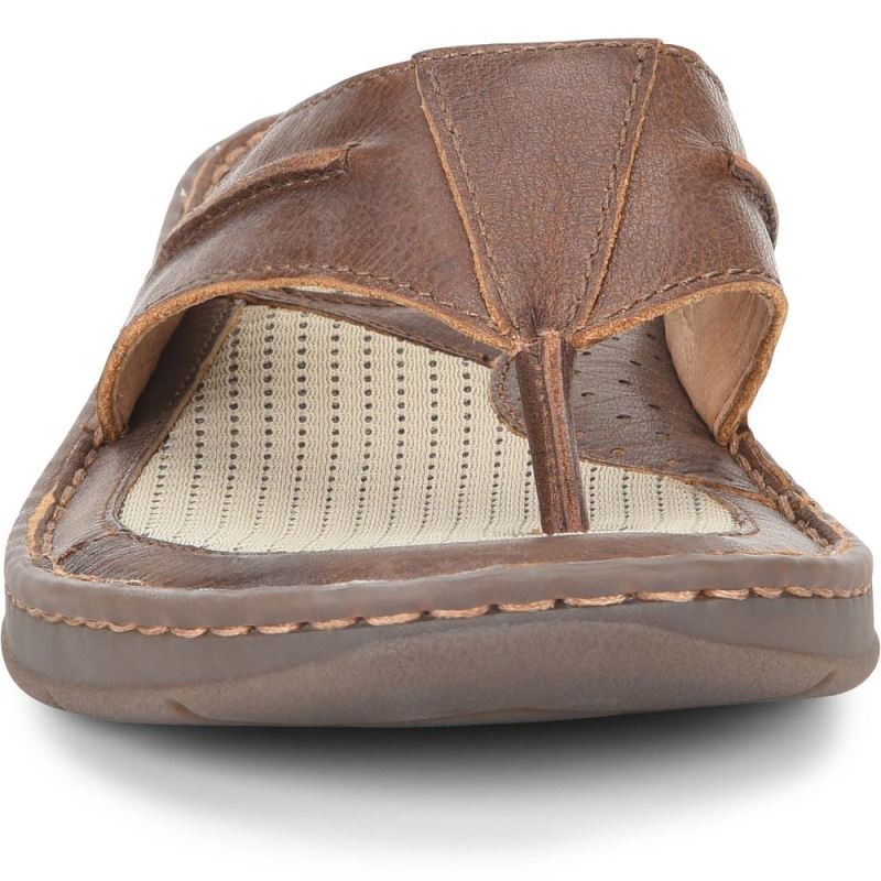 Born Men's Whitman Sandals - Tan Cymbal (Brown)