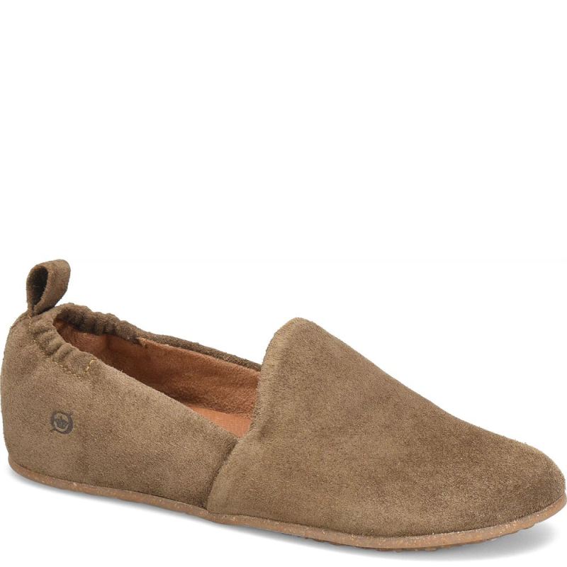 Born Women's Margarite Slip-Ons & Lace-Ups - Taupe Avola Suede (