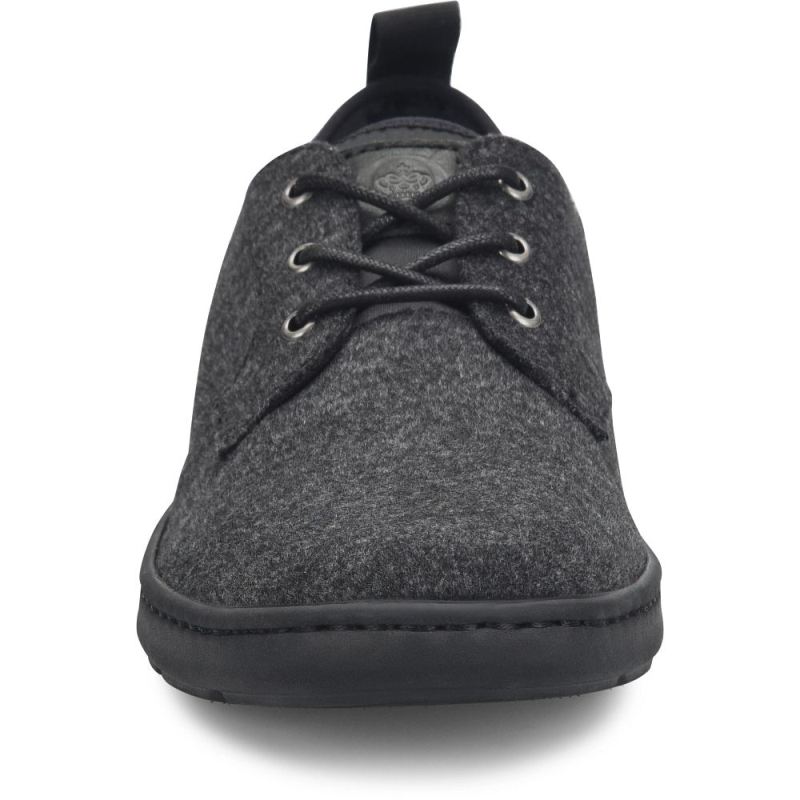 Born Men's Marcus Slip-Ons & Lace-Ups - Dark Charcoal Wool Combo