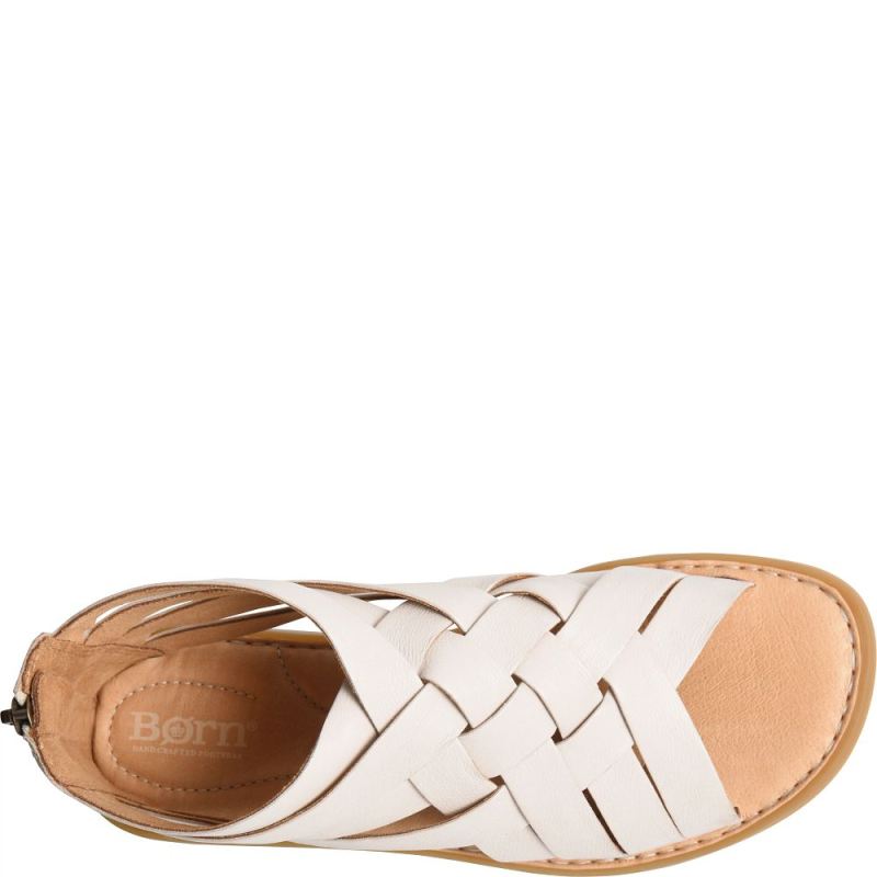 Born Women's Iwa Woven Sandals - Ecru (White)