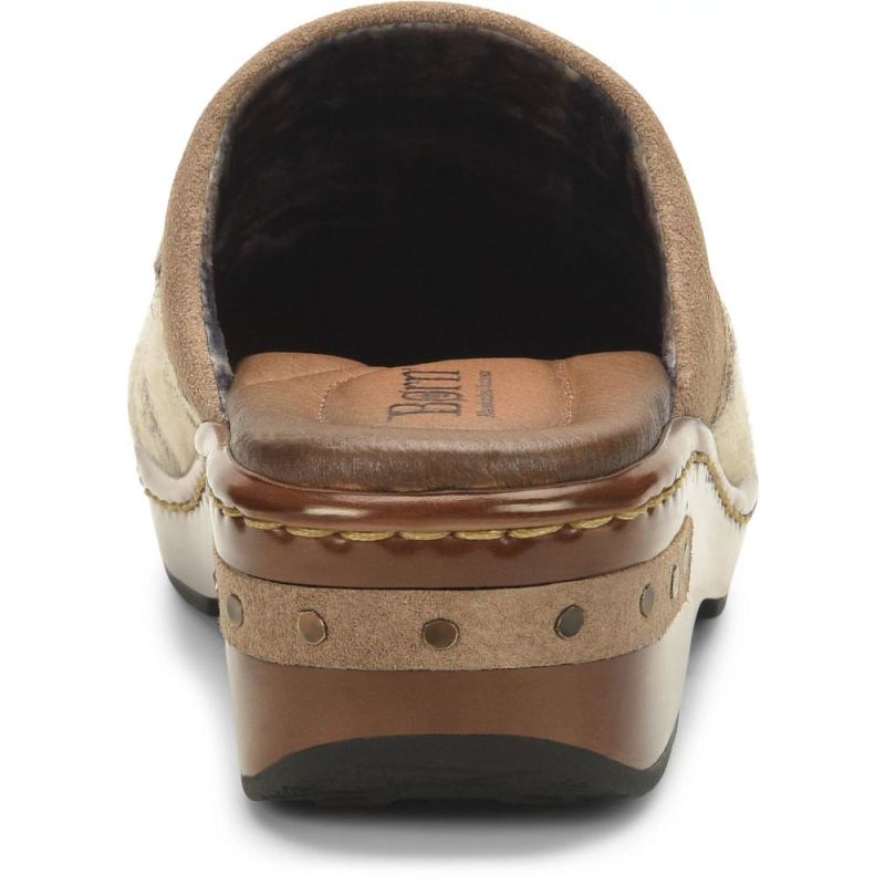 Born Women's Bandy Blanket Clogs - Birch Blanket Combo (Tan)