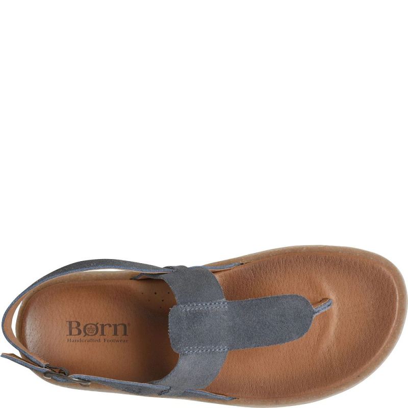 Born Women's Cammie Sandals - Dark Jeans Suede (Blue)