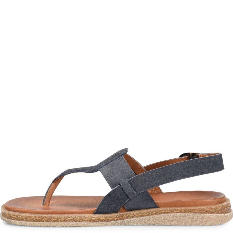 Born Women's Cammie Sandals - Dark Jeans Suede (Blue)