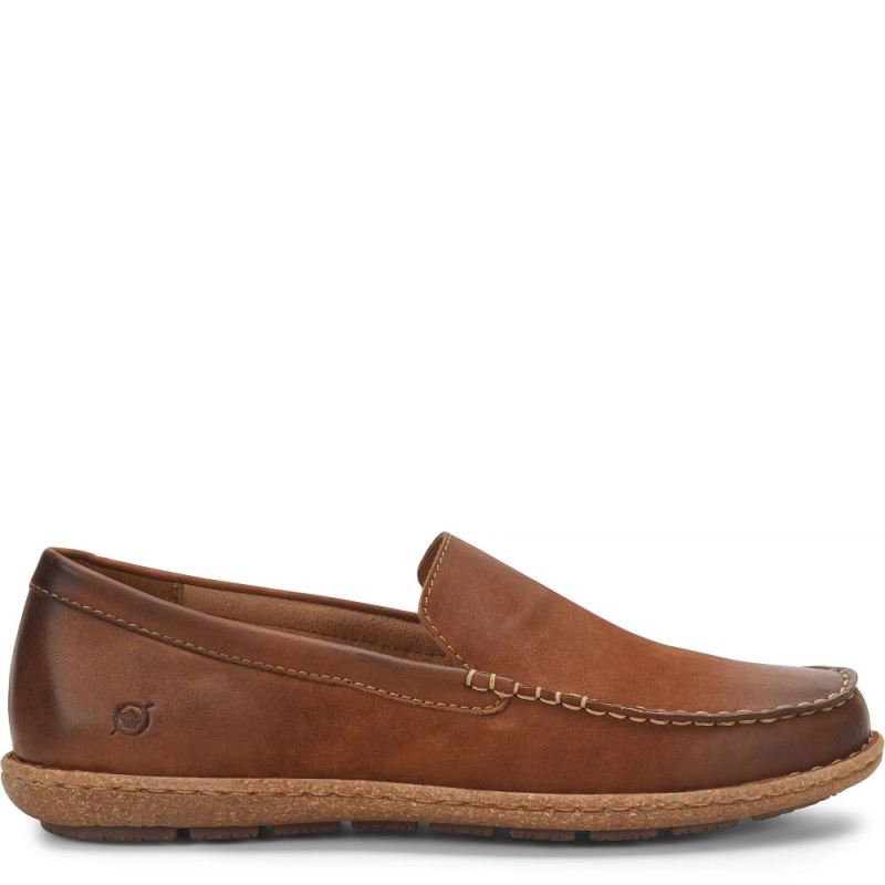 Born Men's Naldo Slip-Ons & Lace-Ups - Rust Maple Leaf Nubuck (B