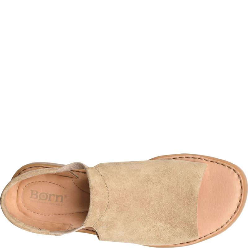 Born Women's Cove Modern Sandals - Taupe Suede (Tan)