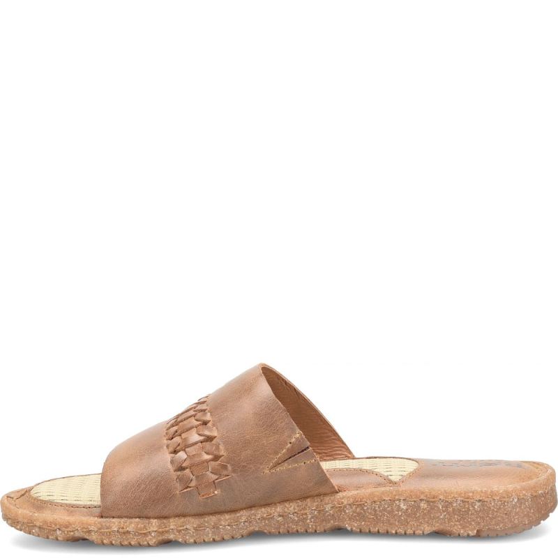 Born Women's Trenza Basic Sandals - Light Tan Woven (Tan)