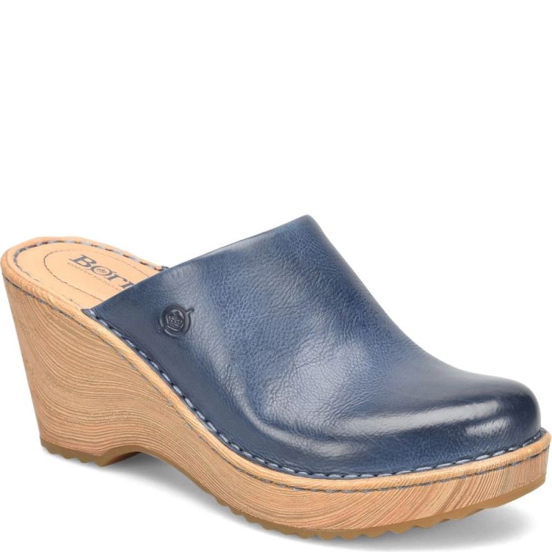 Born Women's Natalie Clogs - Navy (Blue)