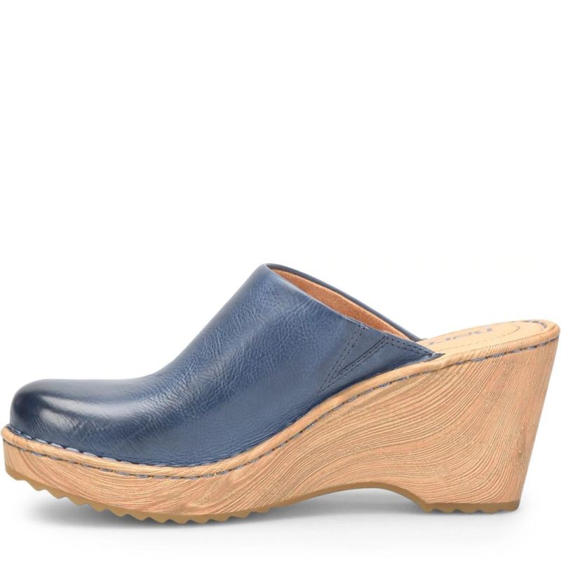 Born Women's Natalie Clogs - Navy (Blue)