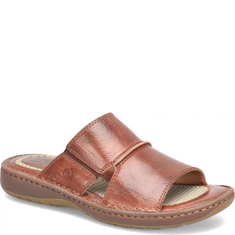 Born Men's Flores Sandals - Dark Tan Bourbon (Brown)