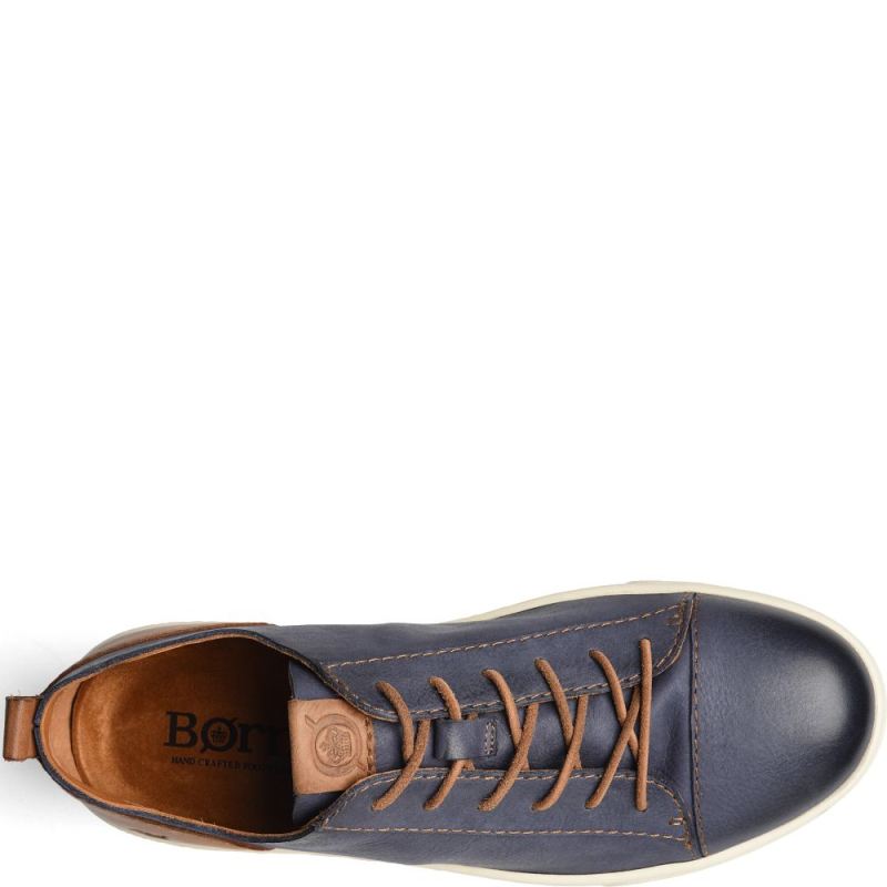 Born Men's Allegheny Luxe Sneakers - Navy Universe Combo (Blue)