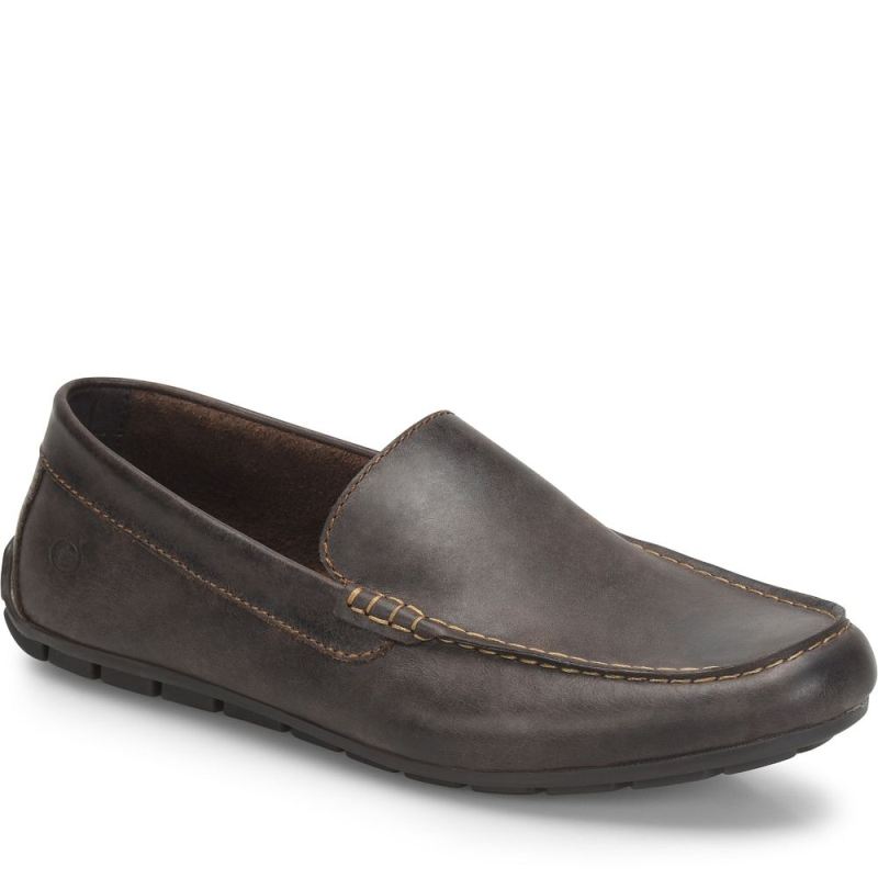 Born Men's Allan Slip-Ons & Lace-Ups - Dark Sea Lion (Brown)